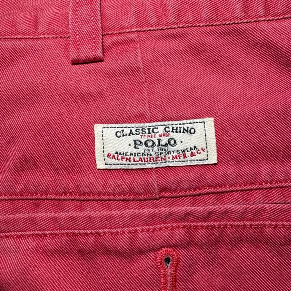 Polo Ralph Lauren‎ Tyler Short Mens 34 Pink Coral Pleated Classic Chino Cotton